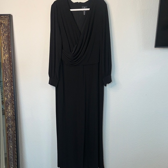 Adrianna Papell Pants - Adrianna‎ Papell Elegant Black Long Sleeve Jumpsuit